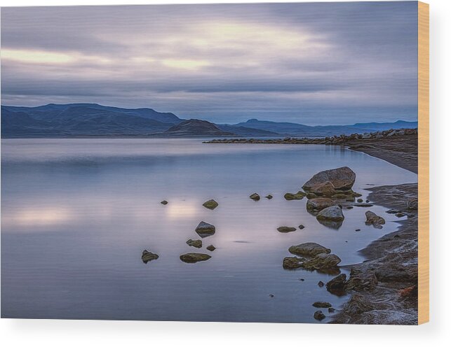 Landscape Wood Print featuring the photograph Peaceful Lake by Maria Coulson