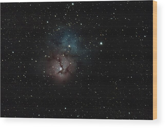 M20 Wood Print featuring the photograph Trifid Nebula by David Watkins