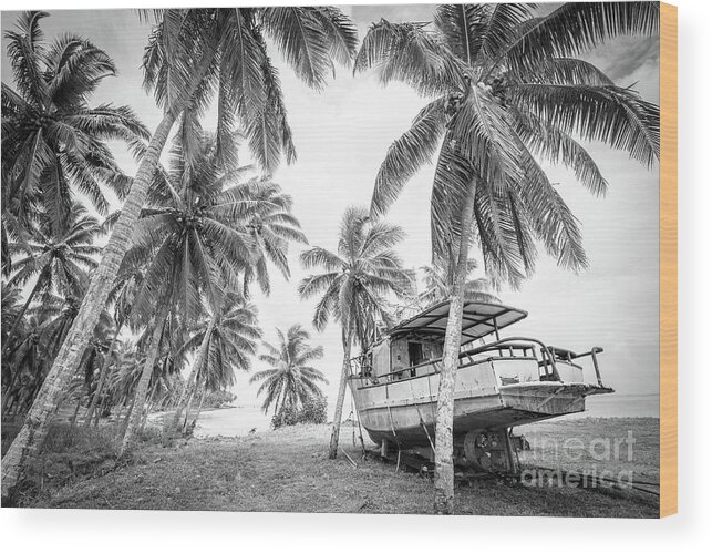 Boat Wood Print featuring the photograph True Places by Becqi Sherman
