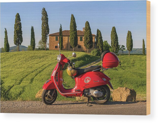 Italy Wood Print featuring the photograph Tuscany by Happy Home Artistry