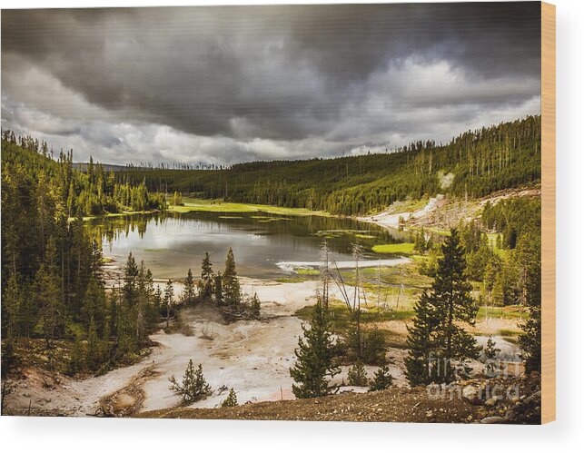 Twin Wood Print featuring the photograph Twin Lake by Robert Bales