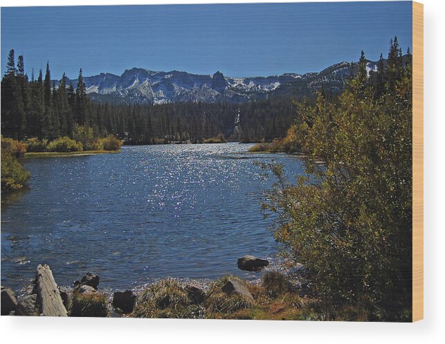 Twin Lakes Wood Print featuring the photograph Twin Lakes by Ben Prepelka