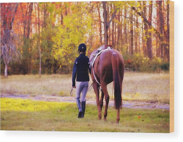 Companion Wood Print featuring the photograph Ultimate Friendship by Dressage Design