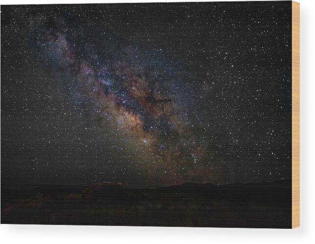 Night Wood Print featuring the photograph Under Starry Skies by Scott Read