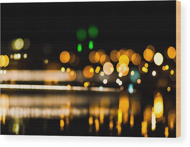 Abstract Abstract Light Wood Print featuring the photograph University Bridge by Marcus Karlsson Sall