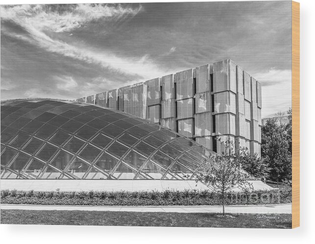 Chicago Wood Print featuring the photograph University of Chicago Mansueto Library by University Icons