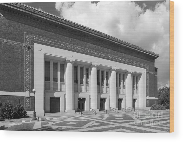 Ann Arbor Wood Print featuring the photograph University of Michigan Hill Auditorium by University Icons