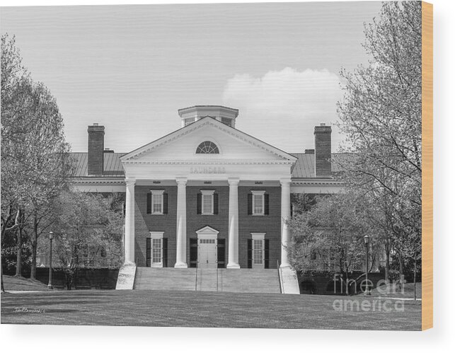 Business Wood Print featuring the photograph University of Virginia Darden School of Business by University Icons