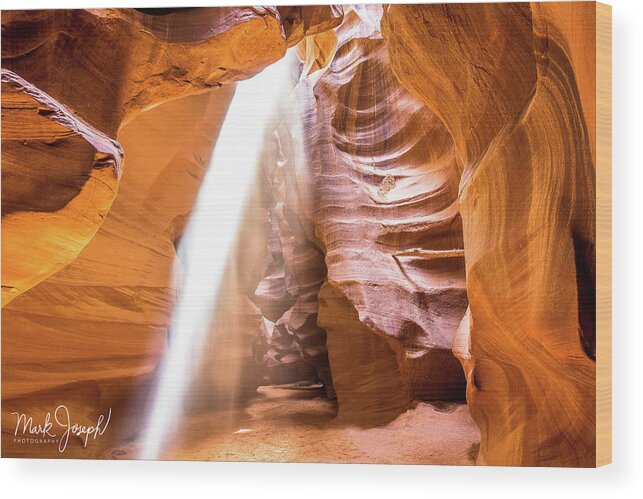 Canyon Wood Print featuring the photograph Upper Antelope II by Mark Joseph