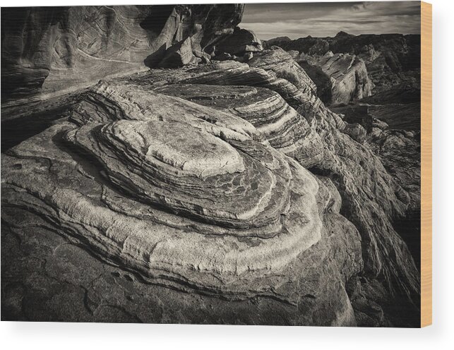 Valley Wood Print featuring the photograph Valley of Fire 3158 by Bob Neiman
