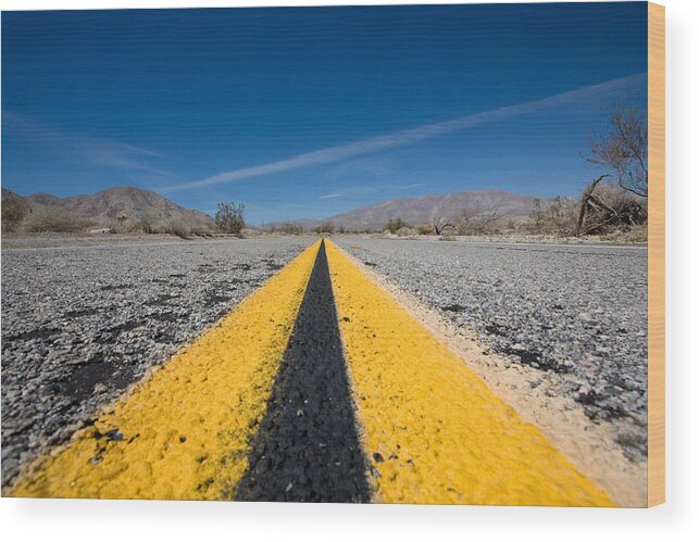 Agua Caliente Wood Print featuring the photograph Vanishing Point by Peter Tellone