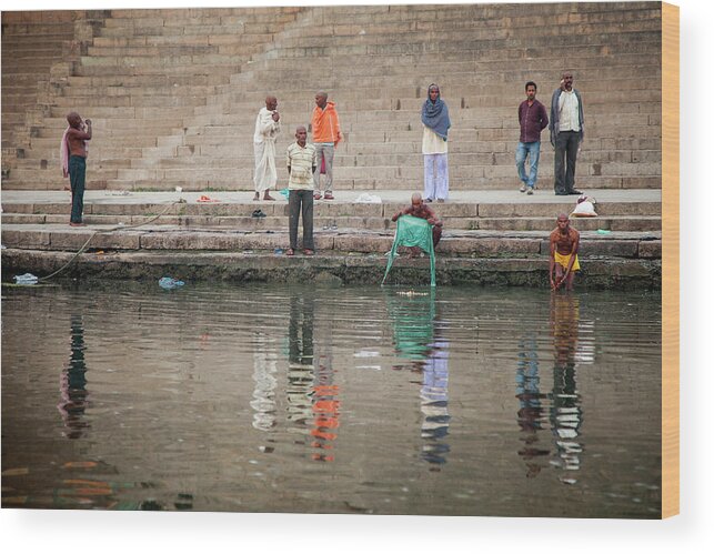 Ganges River Wood Print featuring the photograph Varanasi VII by Erika Gentry