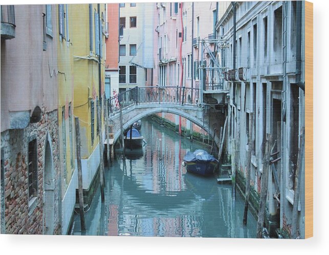 Venice Wood Print featuring the photograph Venetian Charm by Marcia Breznay