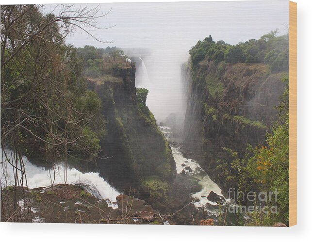 Victoria Falls Wood Print featuring the photograph Victoria Falls by Bev Conover