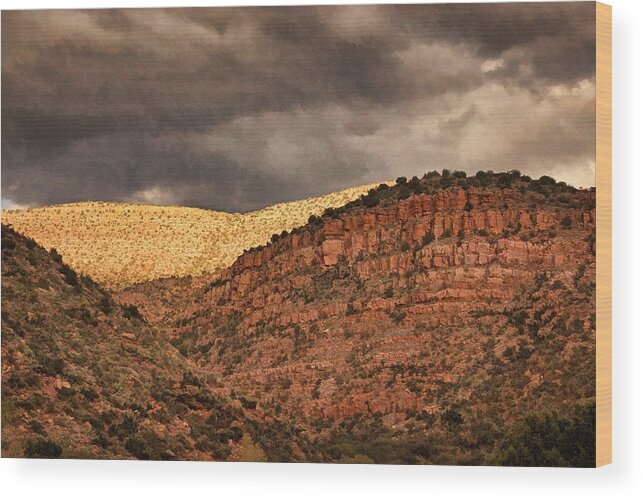 Verde Valley Wood Print featuring the photograph View from a Train Pnt by Theo O'Connor