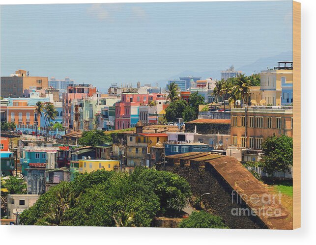 Old San Juan Wood Print featuring the photograph View of Old San Juan by Steven Spak