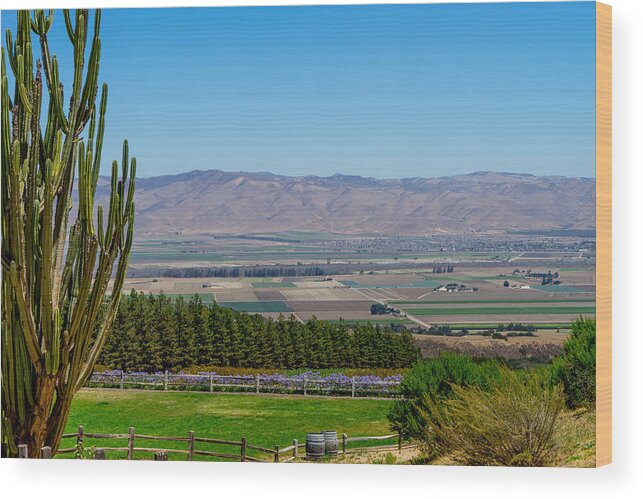 Soledad Wood Print featuring the photograph View of Salinas Valley by Derek Dean