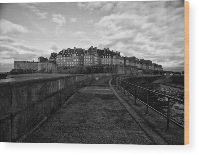 St. Saint Wood Print featuring the photograph Village of St. Malo by Hugh Smith