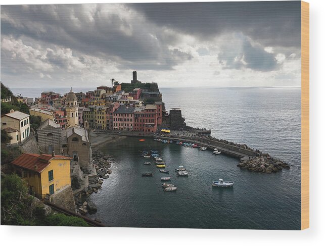 Michalakis Ppalis Wood Print featuring the photograph Vernazza Village, Italy by Michalakis Ppalis