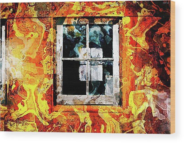 Grunge Wood Print featuring the photograph Vintage Grunge Window by Phil Perkins