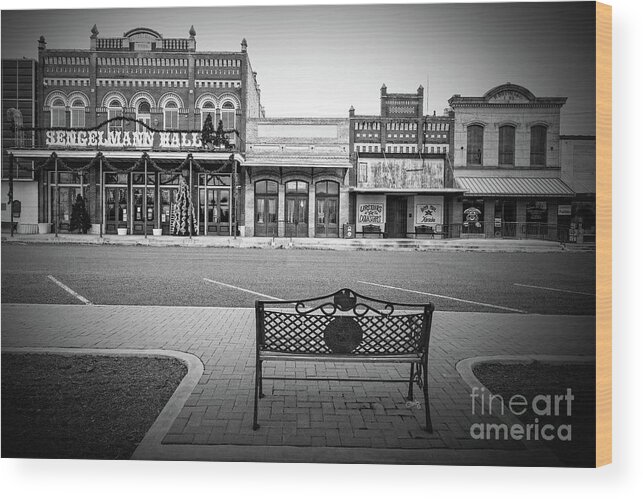 Vintage Street View Wood Print featuring the photograph Vintage Street View by Imagery by Charly