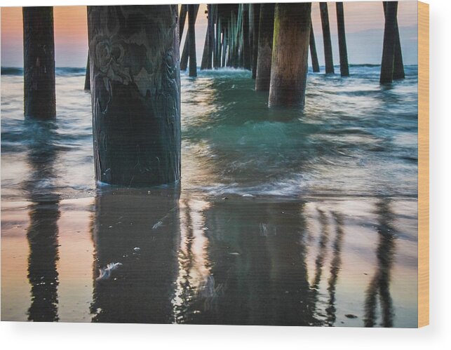 Virginia Beach Wood Print featuring the photograph Virginia Beach Summer Sunrise 10 by Larkin's Balcony Photography