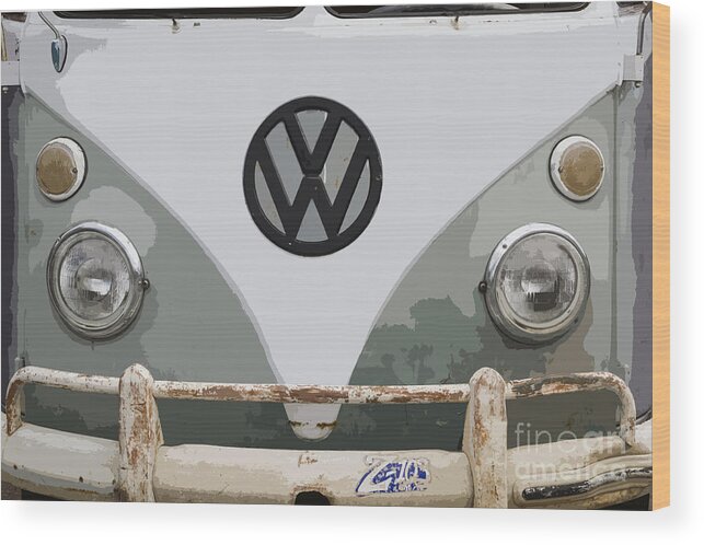 Vw Wood Print featuring the photograph VW Bus by Dennis Hedberg