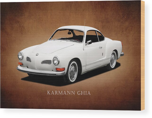 Vw Wood Print featuring the photograph VW Karmann Ghia by Mark Rogan