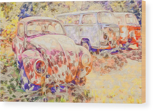Art Wood Print featuring the photograph VW Rest Home by Ronda Broatch