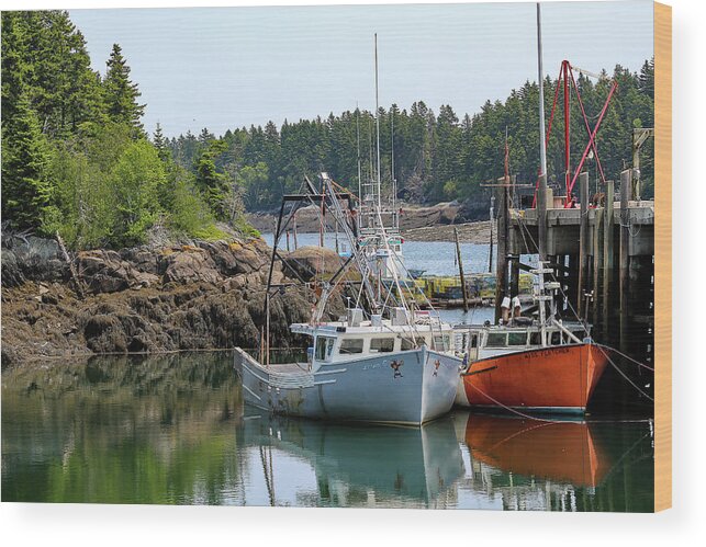 New Brunswick Wood Print featuring the photograph Waiting for the Tide by Holly Ross