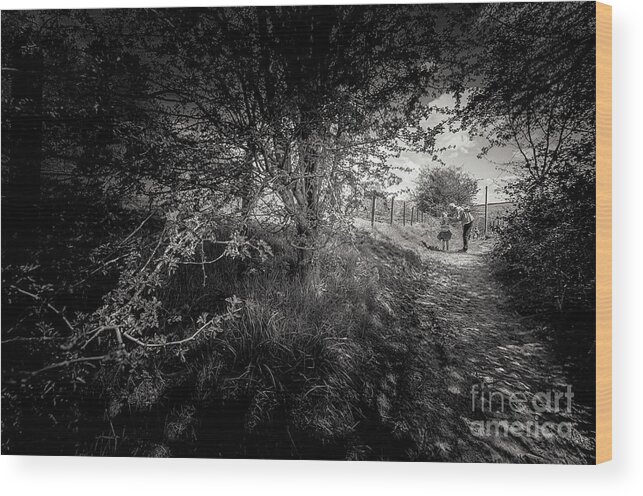 D90 Wood Print featuring the photograph Walking in Riddlesden by Mariusz Talarek