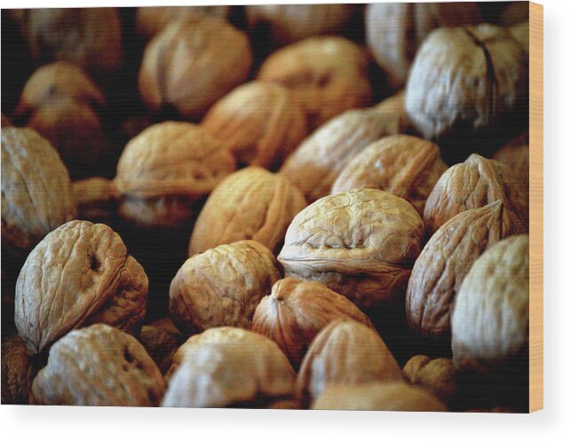 Walnuts Wood Print featuring the photograph Walnuts Ready For Baking by Lesa Fine