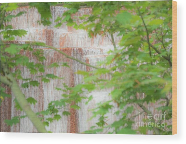 Portland Oregon Wood Print featuring the photograph Waterfall, Portland by Merle Grenz