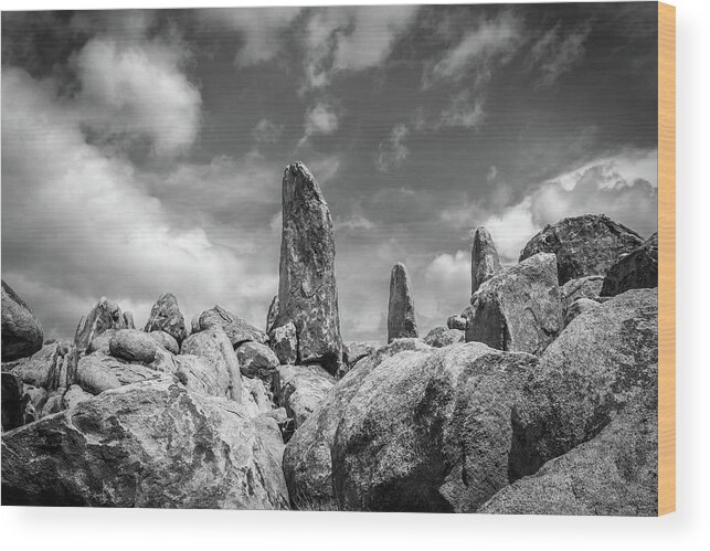 Alabama Hills Wood Print featuring the photograph We Come in Peace by Peter Tellone