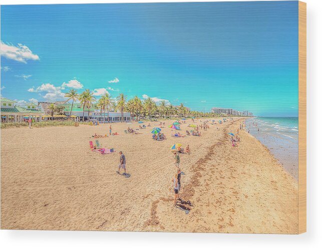 Beach Wood Print featuring the photograph Weekend Fun by Jody Lane