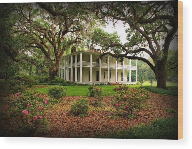 Eden State Park Wood Print featuring the photograph Wesley House by Sandy Keeton