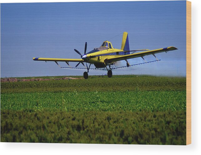 Aircraft Wood Print featuring the photograph West Texas Air Force 2 by Adam Reinhart