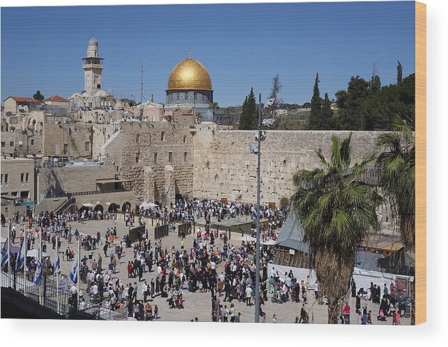 Western Wall Wood Print featuring the photograph Western Wall by Rita Adams