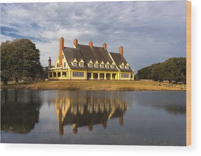 Outer Banks Wood Print featuring the photograph Whalehead Club by Dennis Kowalewski