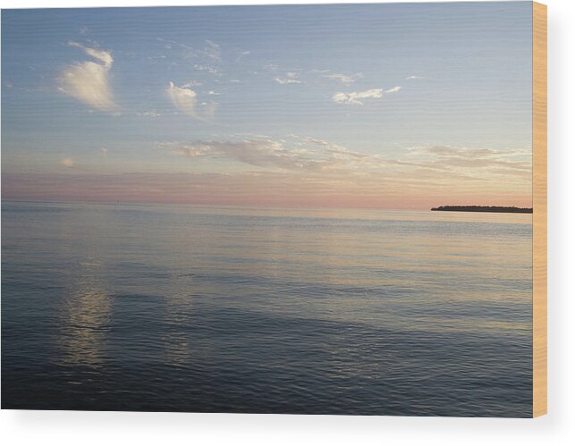 Whips Island Shimmers Wood Print featuring the photograph Whispy Island Shimmers by Dylan Punke