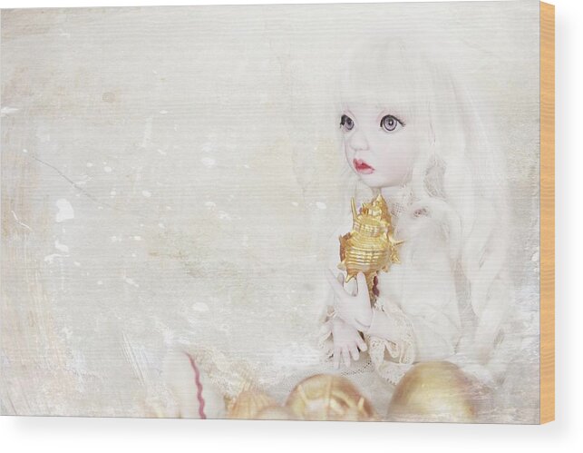 Miradolls Wood Print featuring the photograph White Miradoll by Heike Hultsch