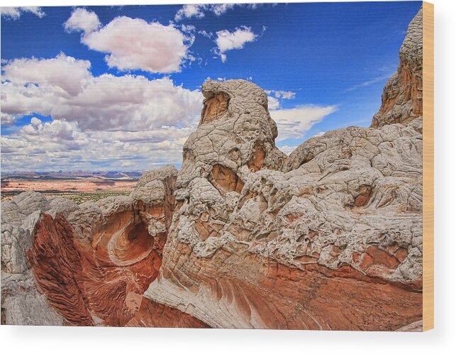 White Pocket Wood Print featuring the photograph White Pocket # 24 by Allen Beatty