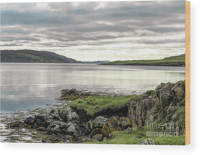 Shetland Islands Wood Print featuring the photograph Whiteness Voe Shetland by Lynn Bolt