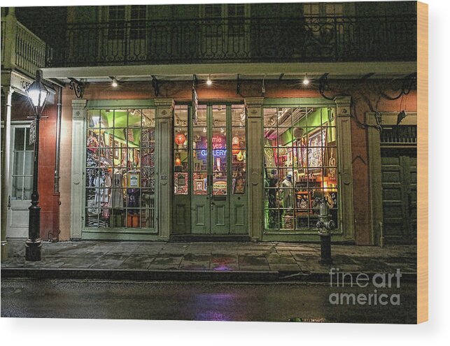 Window Shopping Wood Print featuring the photograph Window Shopping, French Quarter, New Orleans by Felix Lai