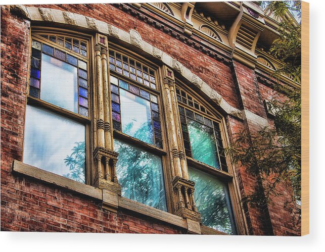 Windows Wood Print featuring the photograph Windows to a Rapid City Evening by Steve Sullivan