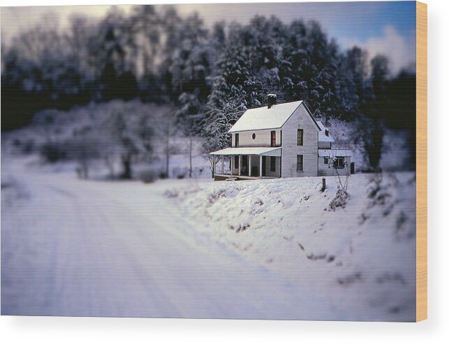 Fine Art Wood Print featuring the photograph Winter Wonder by Rodney Lee Williams