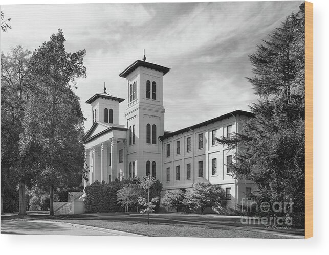 Auditorium Wood Print featuring the photograph Wofford College Main Building by University Icons