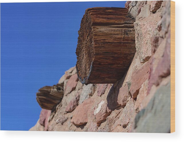 Wood Wood Print featuring the photograph Wood and Stone by Douglas Killourie