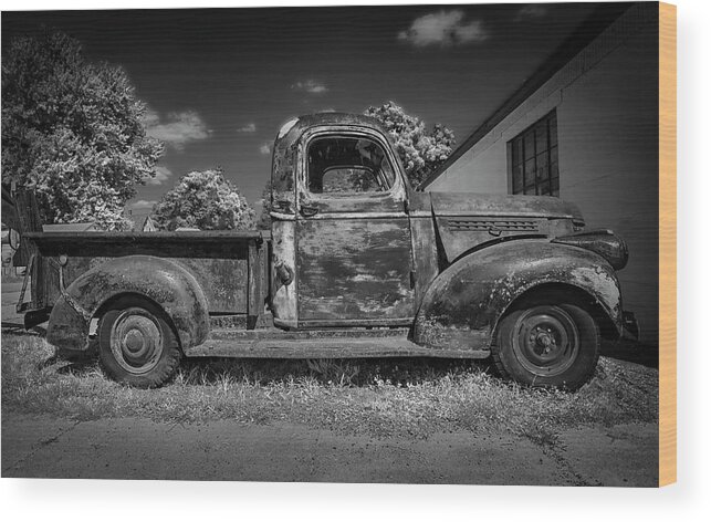 Rust Wood Print featuring the photograph Work Truck by Ray Congrove