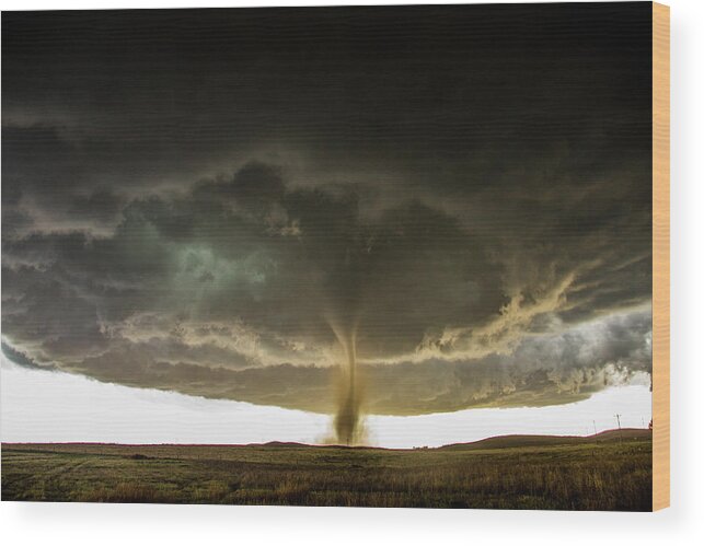 Nebraskasc Wood Print featuring the photograph Wray Colorado Tornado 060 by NebraskaSC